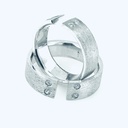 ARGOLLA PACMAN CON 4 DIAMANTES