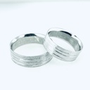 ARGOLLA MATE CON TRES LINEAS LUSTRE