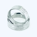 ARGOLLA MATE CON TRES LINEAS LUSTRE