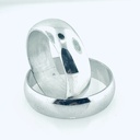 ARGOLLA MEDIA CAÑA LISA 6MM BCO