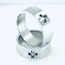 ARGOLLA CORTE INGLES CRUZ CALADA ZIRCONIA AL CENTRO ANCHA