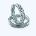 ARGOLLA MALLA DELGADA BCO