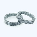 ARGOLLA MALLA DELGADA BCO