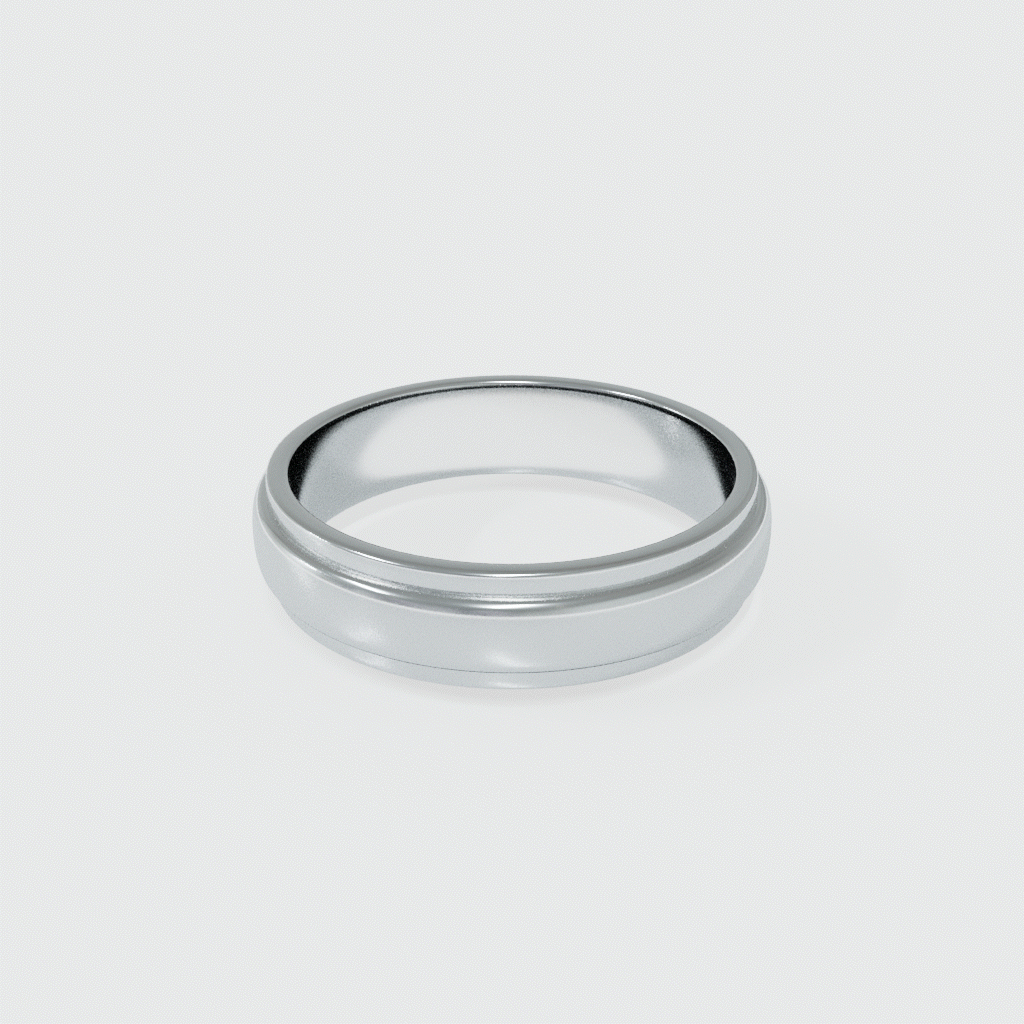 ARGOLLA CENTRO BLANCO MATE SOBRE AMARILLO CON CIRCONIAS (372001)