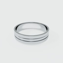 ARGOLLA LISA CON DOBLE CANAL