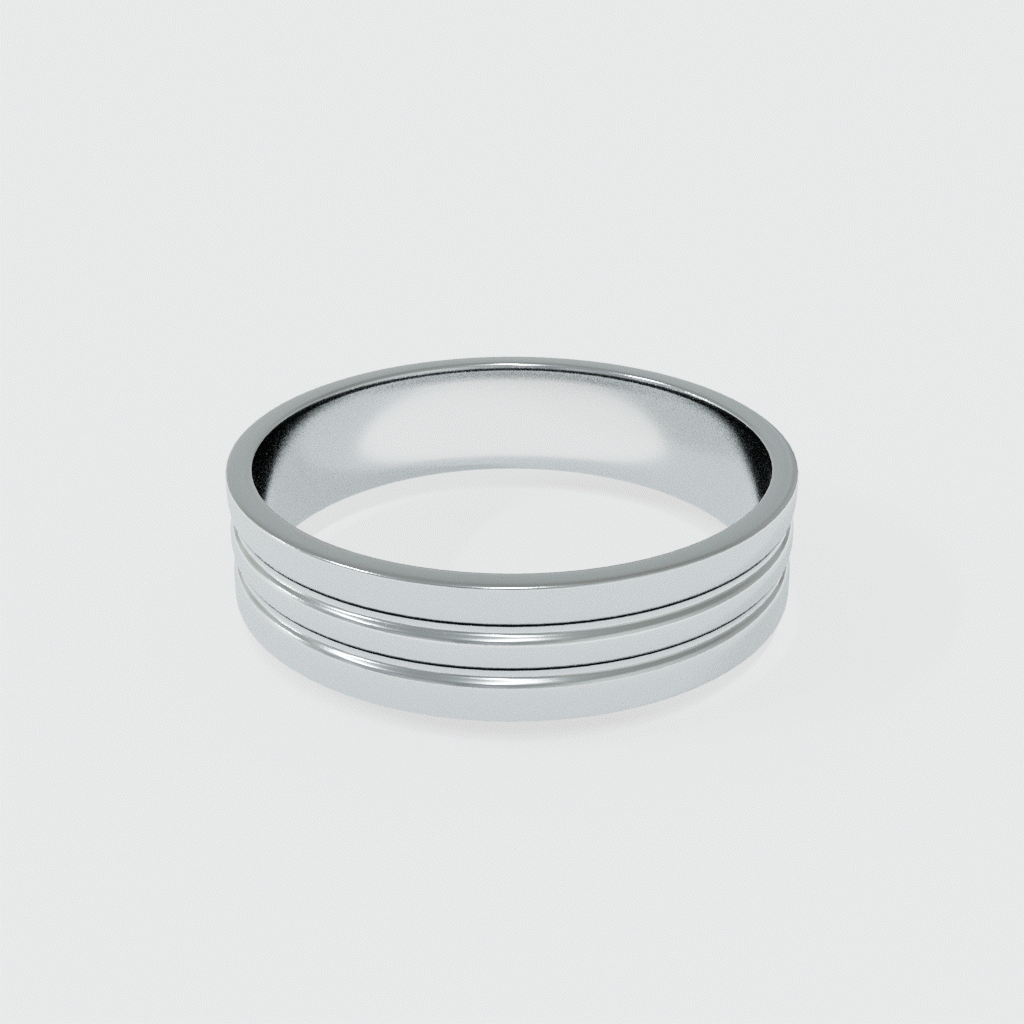 ARGOLLA MATE AL CENTRO DOS HILOS BRILLANTES