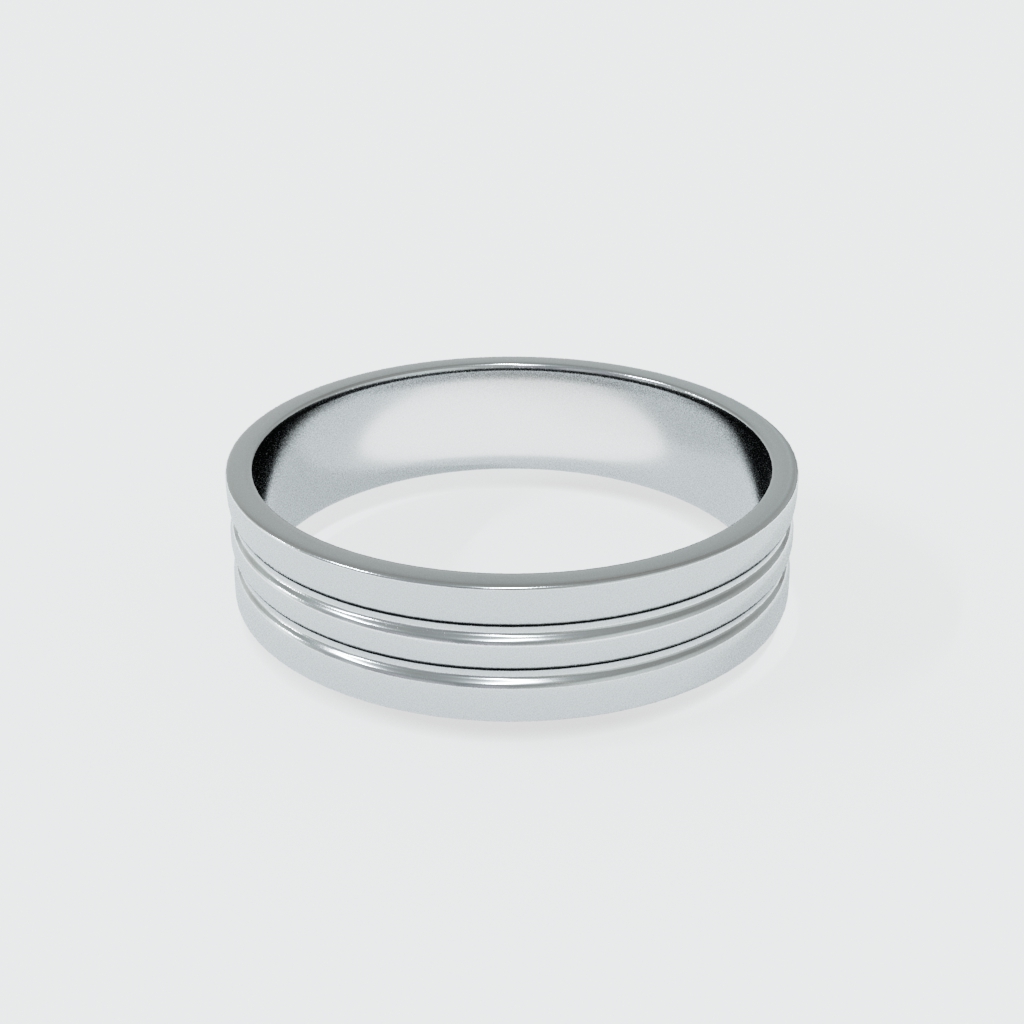 ARGOLLA MATE AL CENTRO DOS HILOS BRILLANTES