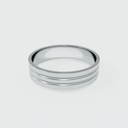 ARGOLLA MATE AL CENTRO DOS HILOS BRILLANTES