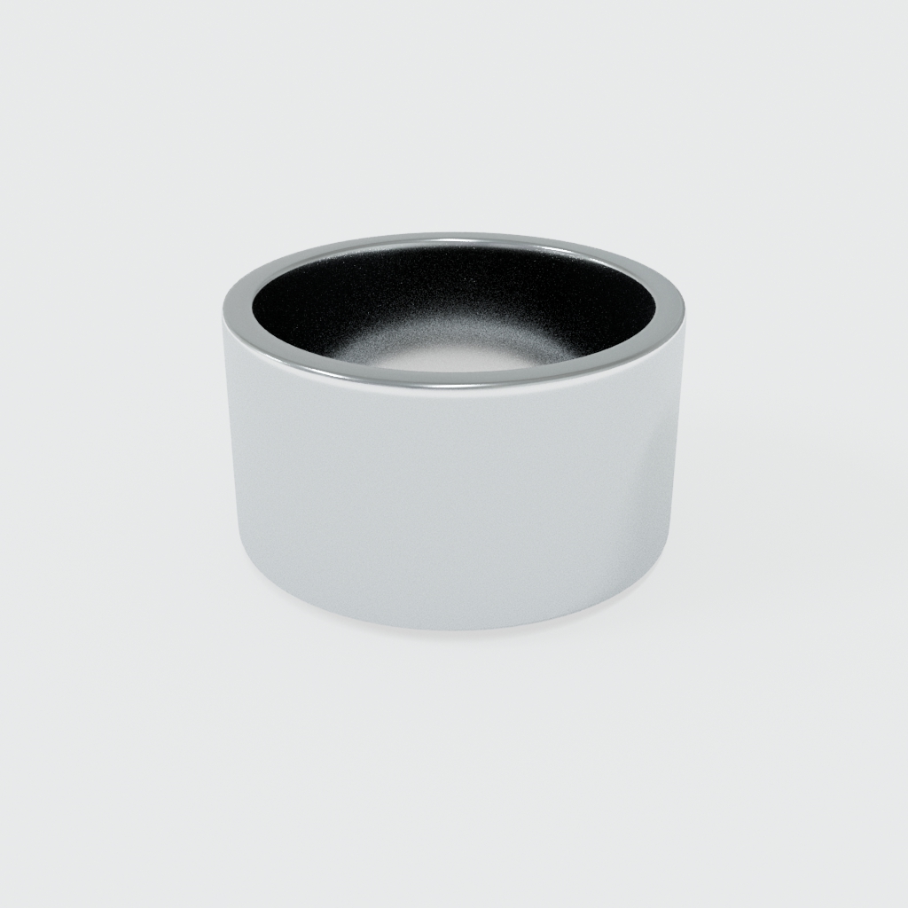 ARGOLLA ANCHA LIJA GRUESA PERPENDICULAR ROSA