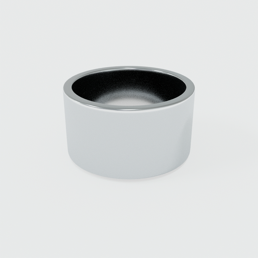 ARGOLLA ANCHA LIJA GRUESA PERPENDICULAR ROSA