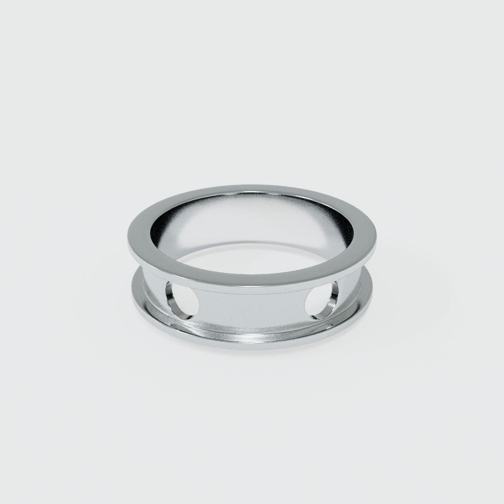 ARGOLLA CARRIL CON PADRE NUESTRO Y ORIFICIO PARA CADENA