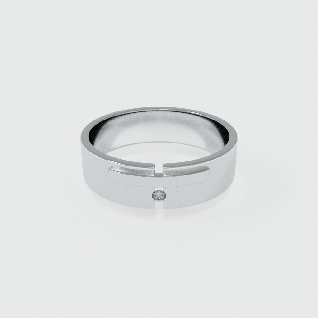 ARGOLLA MATE CON BARRA AMA DIAMANTE