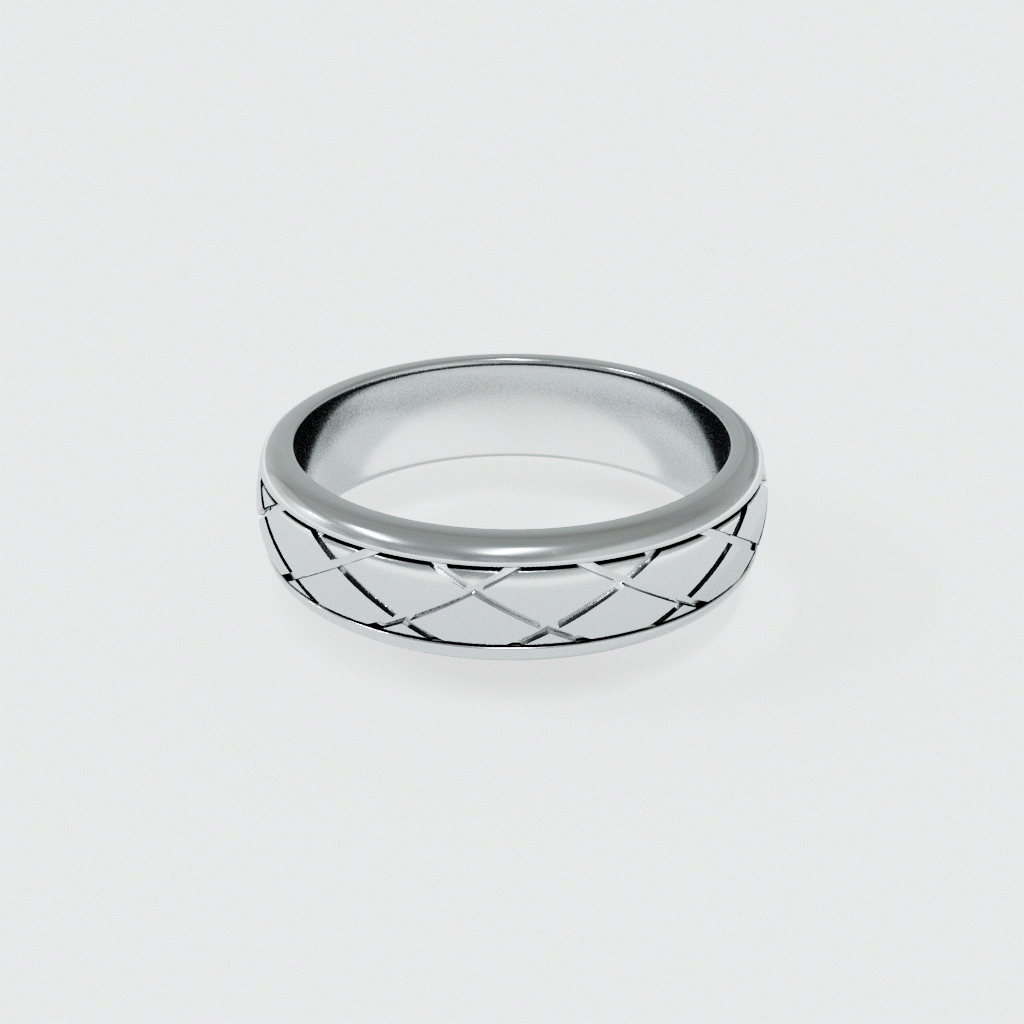 ARGOLLA MEDIA CAÑA ROMBOS 6MM AMA