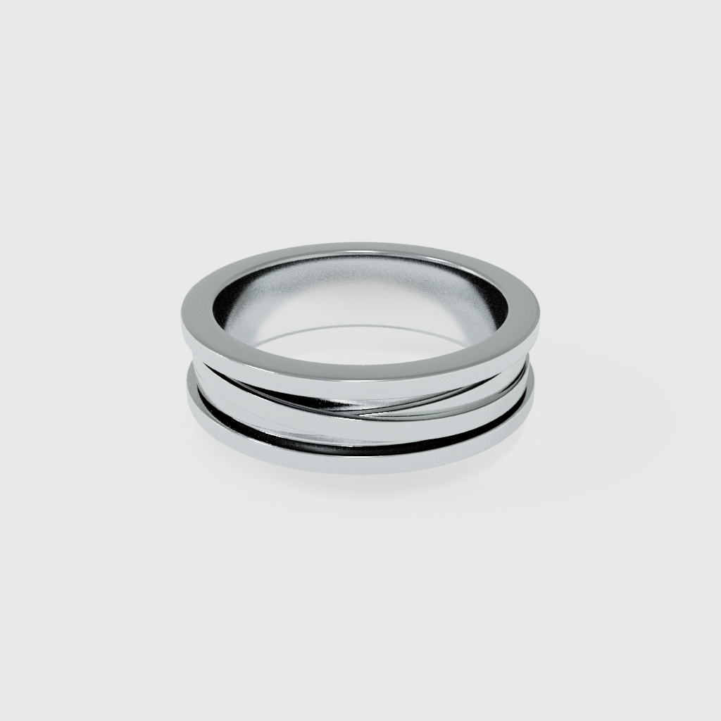 ARGOLLA LISTONES EN  ORO FLORENTINO