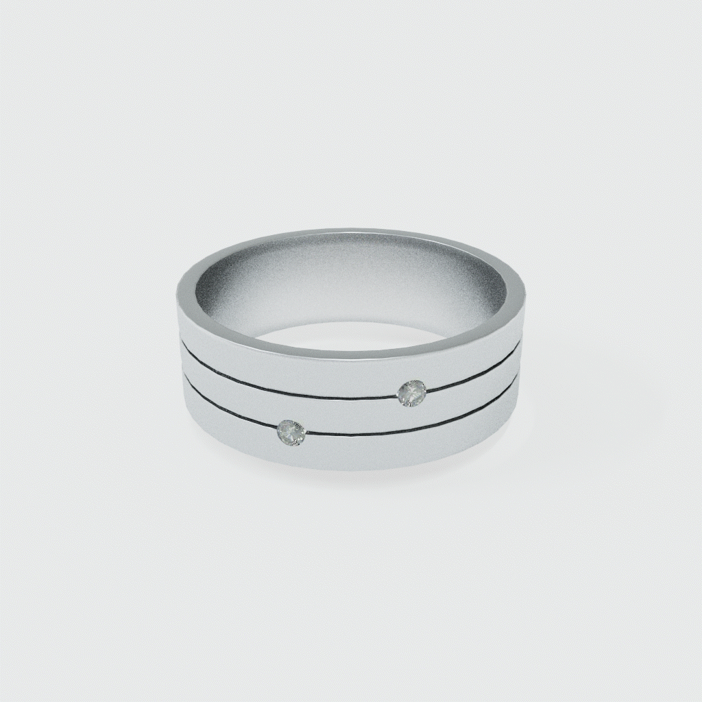 ARGOLLA HILOS BRILLANTE CON PUNTA ZIRCONIA