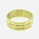 ARGOLLA MATE AL CENTRO DOS HILOS BRILLANTES