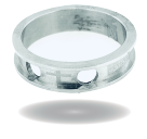 ARGOLLA CARRIL CON PADRE NUESTRO Y ORIFICIO PARA CADENA