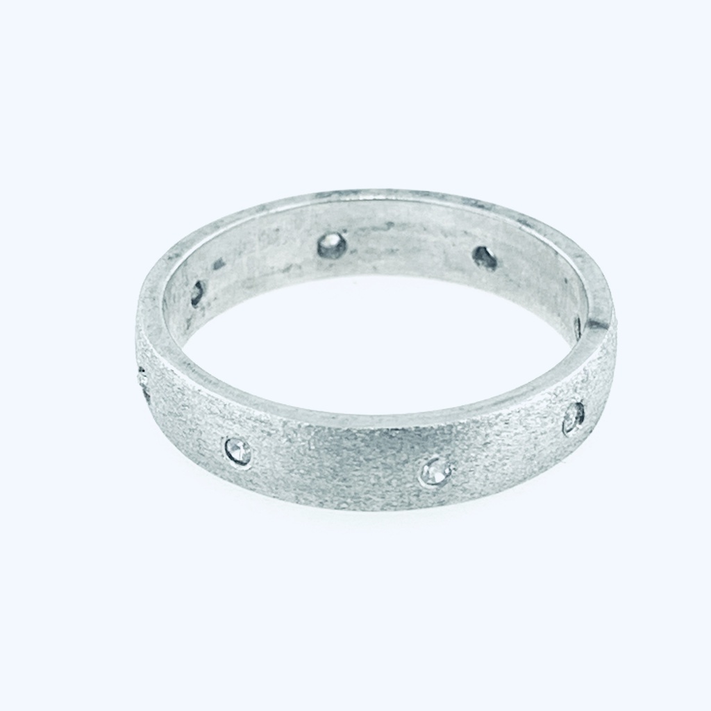 ARGOLLA CENTRO MATE CON CIRC FILO BRILLANTE