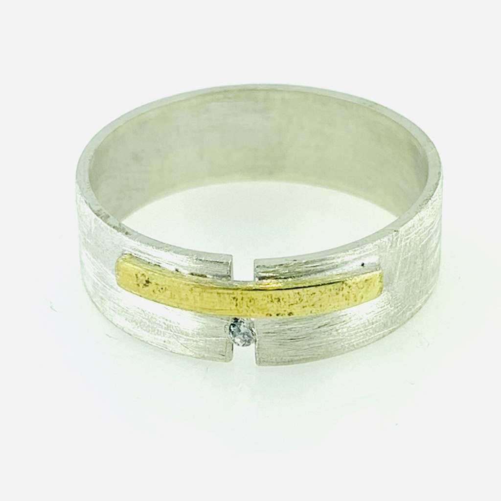 ARGOLLA MATE CON PUENTE AMA DIAMANTE