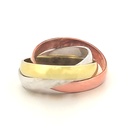 ARGOLLA LISTONES EN  ORO FLORENTINO