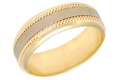 [372202] ARGOLLA MATE AL CENTRO DOBLE ENCARRETILLADO