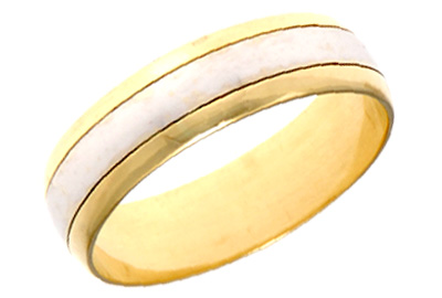 [372223] ARGOLLA MEDIA CAÑA LISA BRILLANTE BITONO