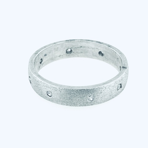 [372226] ARGOLLA CENTRO MATE CON CIRC FILO BRILLANTE