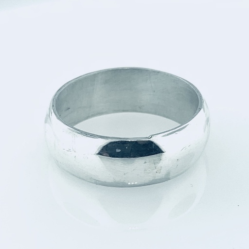 [372263] ARGOLLA MEDIA CAÑA LISA 6MM BCO