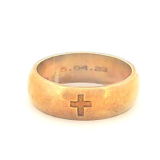 [372118] ARGOLLA AMA LUSTRE CON CRUZ 